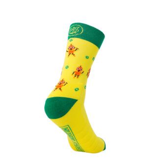 calcetines running hombre Robots Amarillo