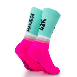calcetines maraton Fucsia Musgo