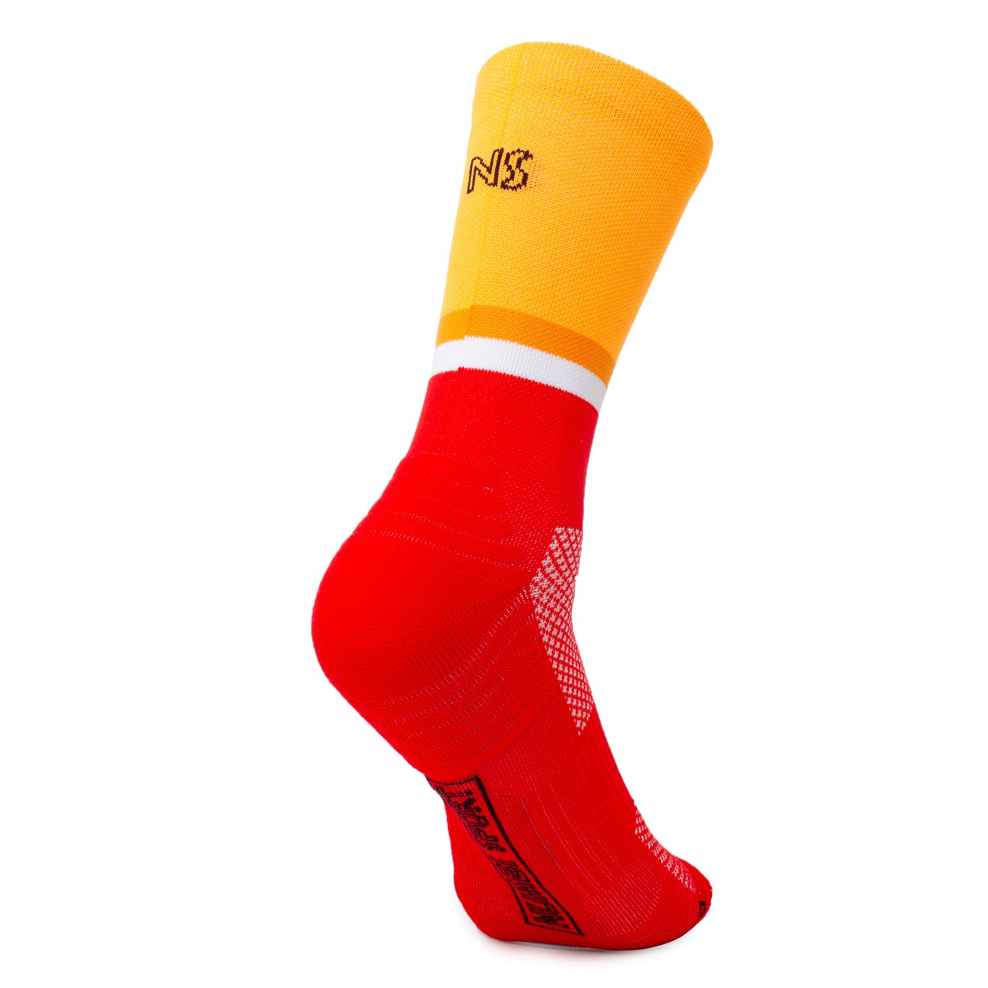 Full_Speed_Naranja_Flúor Calcetines para running transpirables