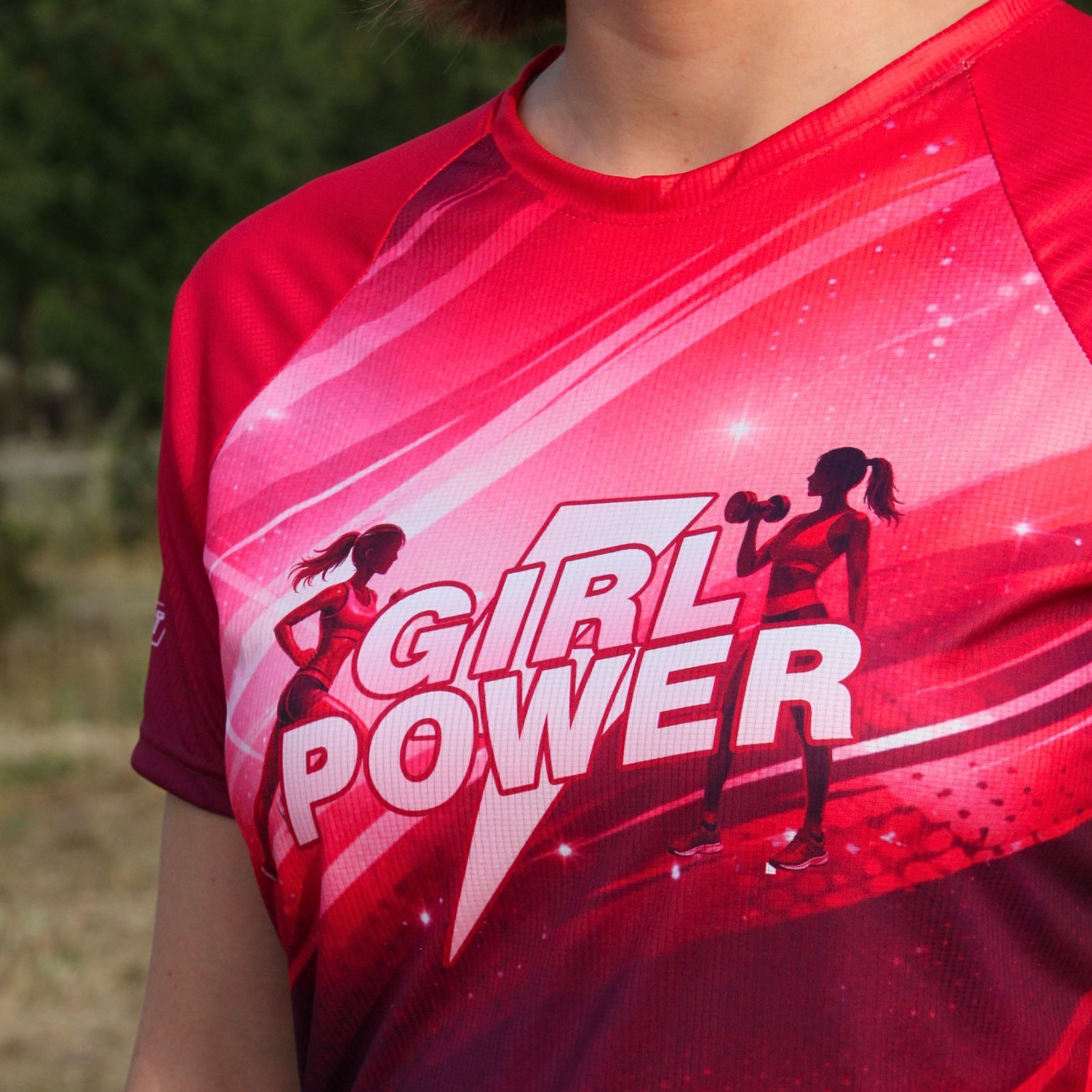 camiseta_running_GIRLPOWER camiseta running para mujer